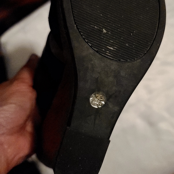 Liz Claiborne Wedge Sandles Brown leather size 6 - Picture 13 of 16